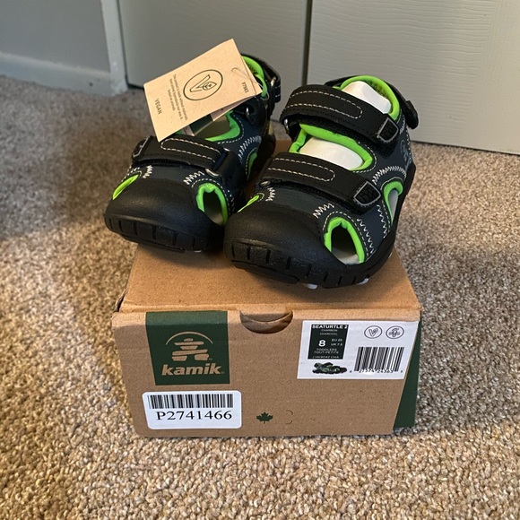 NWT 8 Kamik Seaturtle 2 Sandal - Kids Size 8 - Picture 6 of 8